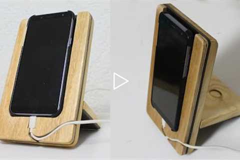 Small Woodworking Projects for gifts - DIY Docking Station