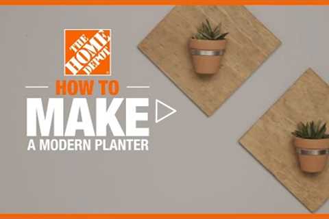 How to Make a Modern Planter | Simple Wood Projects | The Home Depot