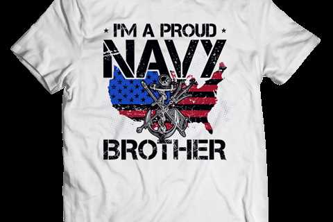US Navy Proud Brother - White - bestvaluegifts