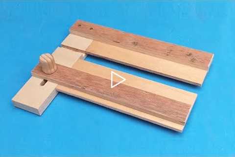 Cool Ideas Homemade Tools || a simple tool that makes woodworking easy