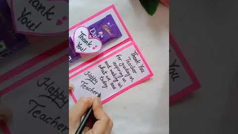 #shorts How to make teachers day card / Teachers day gift ideas/ Handmade teachers day card / DIY