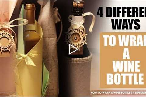 4 Different Ways To Wrap A Wine Bottle | Christmas Special