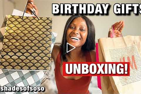 UNBOXING MY 30TH BIRTHDAY GIFTS | #30SHADESOFSOSO