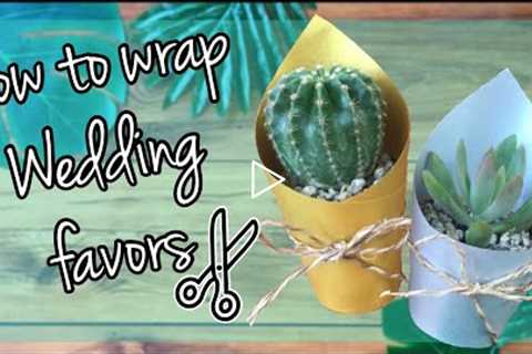 DIY: How to wrap wedding favors | We Create and Grow