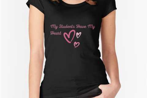 My Students Have My Heart Fitted Scoop T-Shirt by MR-Designs1