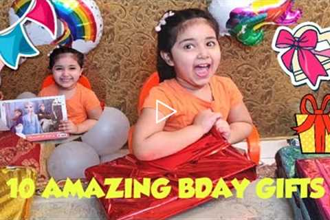 Shanaya's birthday gifts#10 amazing birthday gift ideas for 5 year old kid#kids videos#unwrapping