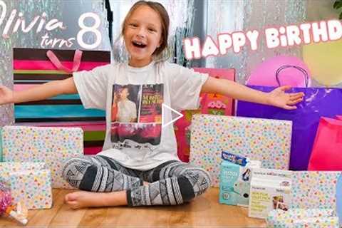 8 YEAR OLD OPENING BIRTHDAY PRESENTS! 🎁 Olivia's Birthday Special