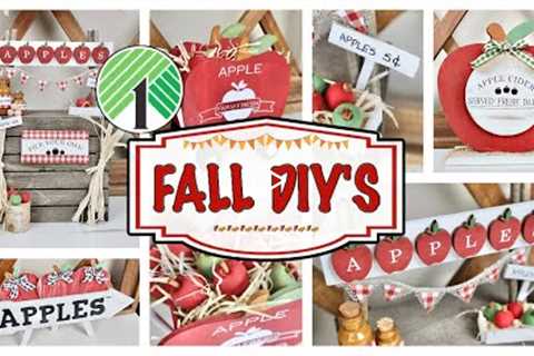 *HIGH END* FALL DOLLAR TREE DIY'S | 🍎 *NEW* APPLE DECOR PROJECTS