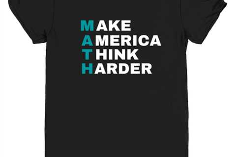 Math, make America think harder Novelty youthtee, in color black