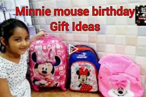 Birthday gifts Unboxing 🎁|Minnie mouse birthday gift ideas #minniemousethemegifts #myfamilybites