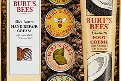 Burt’s Bees Gift Set, 6 Classic Products – Cuticle Cream, Hand Salve, Lip Balm, Res-Q Ointment,..
