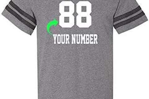 Customized Unisex Jersey Tee-Shirt Personalized with Your Name and Team Number
