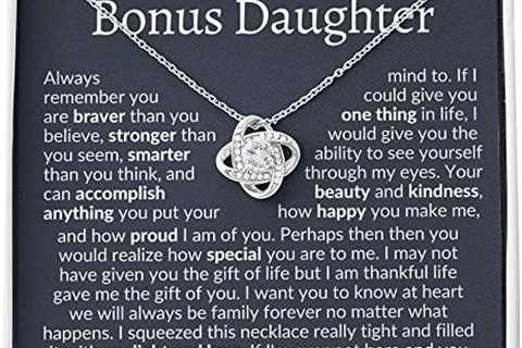 to My Bonus Daughter, Bonus Daughter Necklace, Step Daughter Necklace, Gifts for Stepdaughter,..