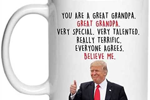 Donald Trump Grandpa Coffee Mugs – Novelty Grandpa Gifts From Granddaughter/Grandson – Best..