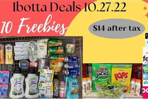 Ibotta Haul 10.27.22| #Ibotta Deals| 10 FREEBIES| NO Coupons Used|Household Items & More