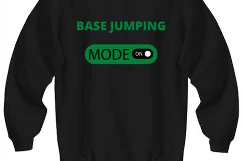 BASE JUMPING, black Sweatshirt. Model 64027