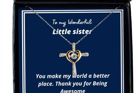 To my Little Sister,  Cross Dancing Necklace. Model 64035