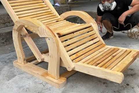 Smart And Impressive Woodworking Project // Best Deck Chairs To Recline In Style