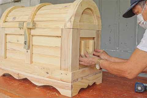 Top Unique DIY Woodworking Ideas // Build A Storage Chest With A Unique Curved Lid