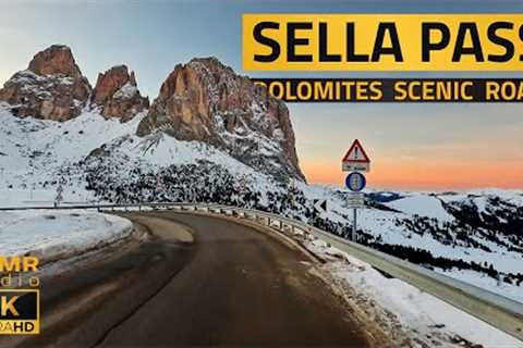 Dolomites 4k | Scenic Road Trip in the Italian Alps | Sella Pass - Sellaronda | (ASMR)