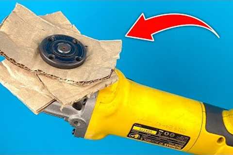Why it is Not Patented? Insert Cardboard Into Angle Grinder and Amazed