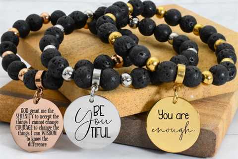 Natural Lava Stone Inspirationial Bracelet only $5.59 shipped!