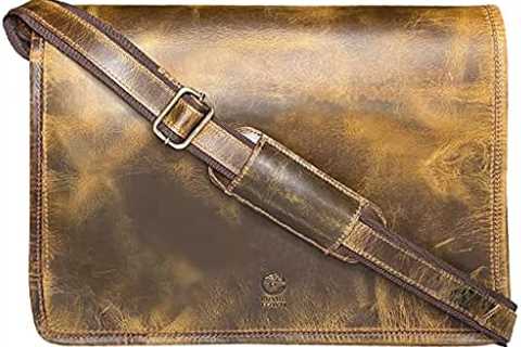 Introducing: Rustic Town Handmade Genuine Leather 16-inch Vintage Crossbody Laptop Messenger Bag
