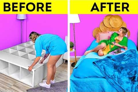 Extreme Room Makeover And Cool Home Decorating Hacks