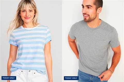 Old Navy: 50% off Tees for the Family Today!