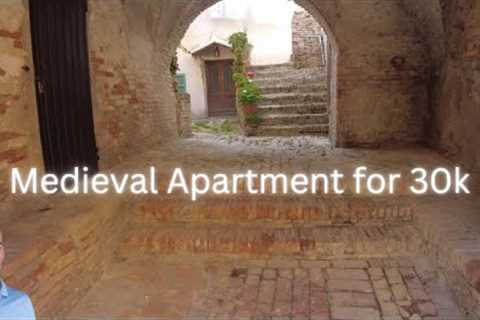 Medieval Apartment to Renovate in the Heart of Penne Abruzzo Italy | Virtual Property Townhouse Tour