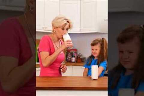 How to make kids drink milk #shorts