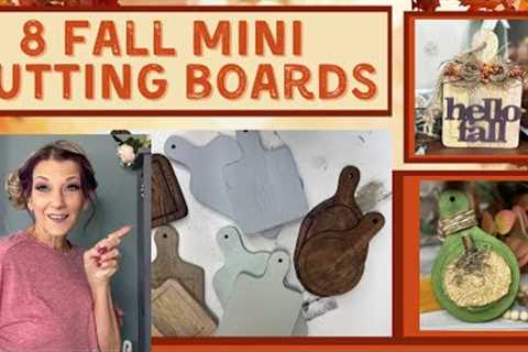 Mini Cutting Board DIYs/Dollar Tree Stencils/Fall Decor/Fall Farmhouse DIY/DIY paints