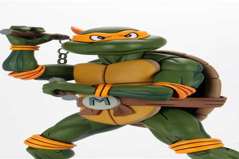 TMNT Cartoon Series – Quarter Scale Michelangelo Figure by NECA