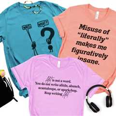 Witty Grammar Tees for just $19.99 shipped!