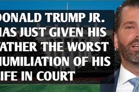 Trump Jr. betrayed his father in the most humiliating way.