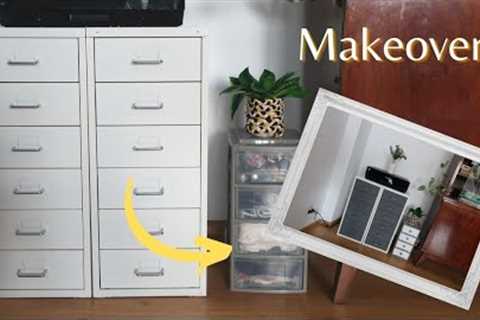 Plastic and Steel Drawers Makeover | IKEA Drawers Transformation by Fluffy Hedgehog