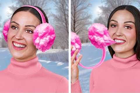 Candy Sneaking Hacks You Didn't Know 🍫🍭👀 Amazing Winter Tricks