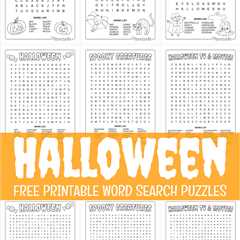 9 Best Free Printable Halloween Word Search Puzzles for Kids