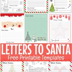 Free Printable Letter to Santa Templates