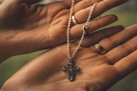 Enchanting Blue Sapphire Cross Necklace: Elegant Symbol of Faith