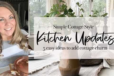 Simple Cottage-Style Kitchen Updates | DIY Faux Beams | 2024