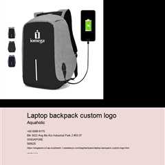 Laptop Backpack Custom Logo