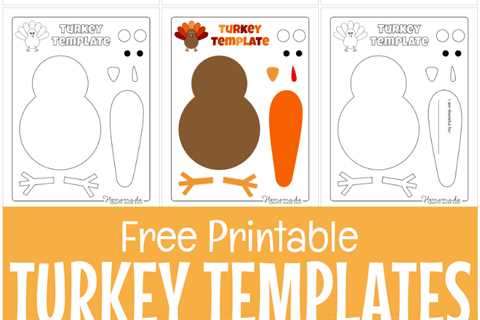 Build-Your-Own Turkey Template Printables