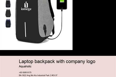 Laptop Backpack with Company Logo