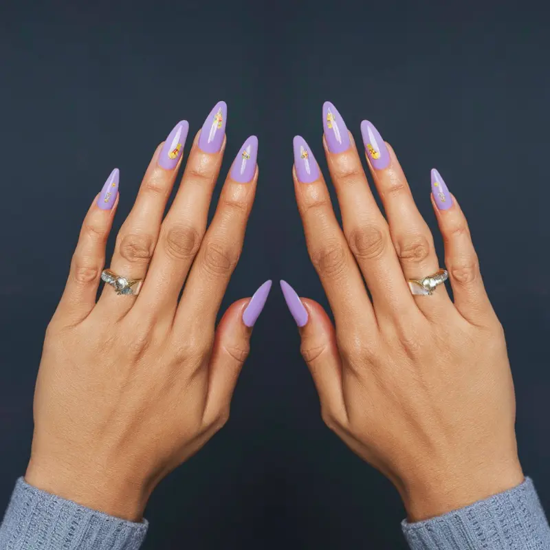 25 Stunning Light Purple Nails With Designs To Inspire Your Next Look - Gloss And Vibes