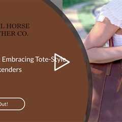 Tote Triumph: Embracing Tote-Style Leather Weekenders